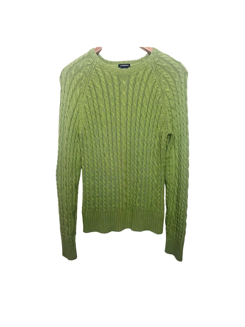 Vintage Gap Cable Knit Long Sleeve Sweater Women’s Sz Medium Green